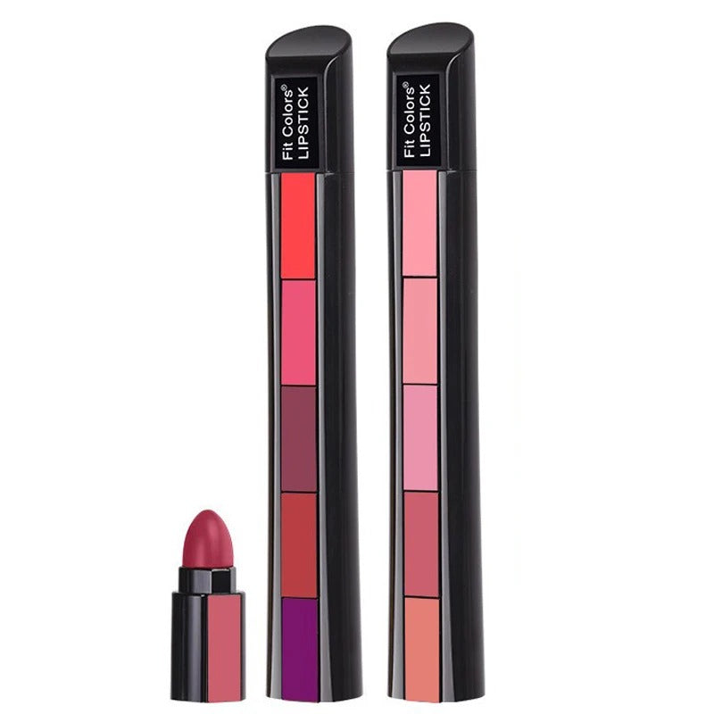 5 Colors In 1 Matte Velvet Lipsticks -BUY 1 GET 1 FREE